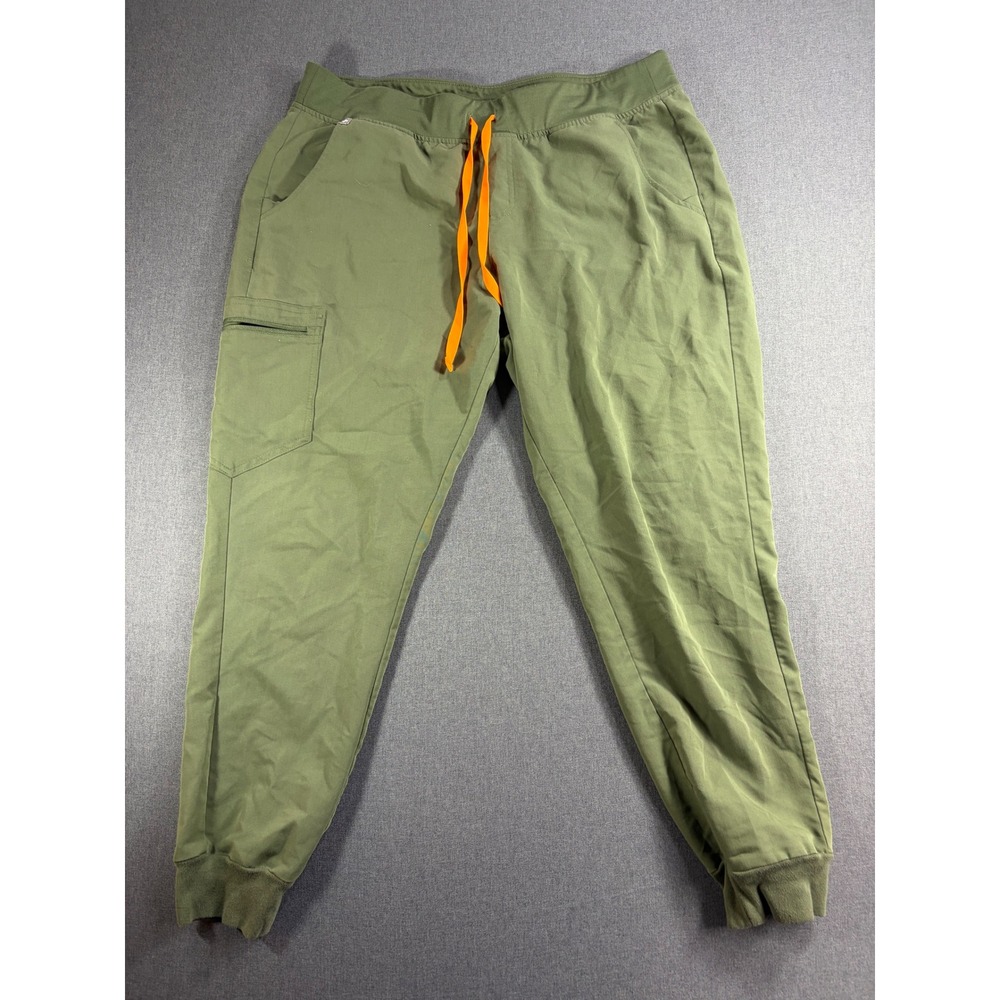 Figs Zamora Jogger Scrub Pants Mens XL Olive Green Technical W18SW2005